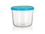 FRIGOVERRE 813ml glass container, blue lid