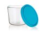FRIGOVERRE 813ml glass container, blue lid