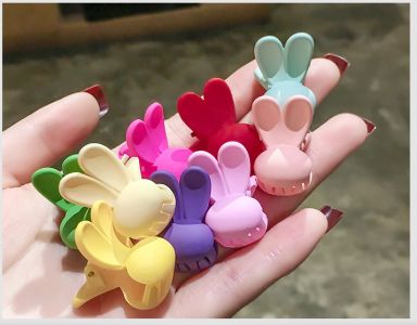 Frog clips for hair - rabbit