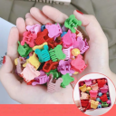 Frog clips for hair - teddy bear