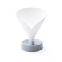 Funnel-shaped drainer - white