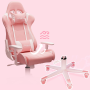 Gaming chair and desk 100 x 60 - pink set