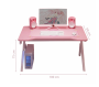 Gaming chair and desk 100 x 60 - pink set
