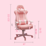 Gaming chair and desk 100 x 60 - pink set