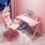 Gaming desk with backlight 100 x 60 - pink