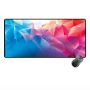 Gaming mouse and keyboard pad for players size 30x80cm - colour shapes