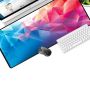 Gaming mouse and keyboard pad for players size 30x80cm - colour shapes