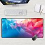 Gaming mouse and keyboard pad for players size 50x100cm - colour shapes