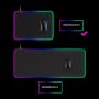 Gaming mouse pad and keyboard for players RGB LED size 25x35cm