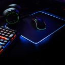 Gamingowa podkładka pod myszkę i klawiaturę dla graczy RGB LED rozm. 25x35cm