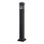 Garbage pillar / ashtray - black