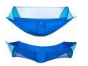 Garden picnic hammock outdoor survival mosquito net - blue