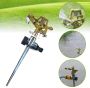 Garden pulsating metal sprinkler 360 hammered in