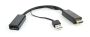 GEMBIRD ADAPTER/KONWERTER HDMI -> DISPLAYPORT NA KABLU, CZARNY