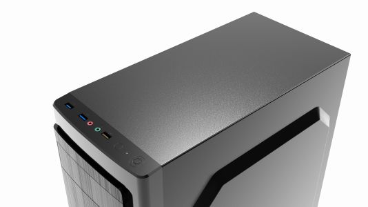 Gembird ATX case Fornax 140, 2x USB 3.0, black Midi-Tower