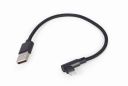Gembird CC-USB2-AMLML-0.2M USB cable USB 2.0 USB A Micro-USB B/Lightning Black