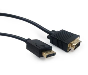 Gembird CCP-DPM-VGAM-6 video cable adapter 1.8 m VGA (D-Sub) DisplayPort Black