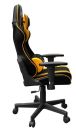 GEMBIRD FOTEL GAMINGOWY SCORPION 05X MATERIAŁOWY W KOLORZE CZARNO-ŻÓŁTYM, WSTAWKI Z EKOSKÓRY
