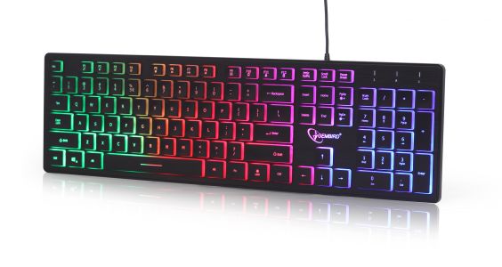 Gembird KB-UML-01 membrane USB 2.0 US black color - Tastatur - USB keyboard QWERTY US International