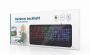 Gembird KB-UML-03 Slim multimedia keyboard with RGB backlight, black, US layout