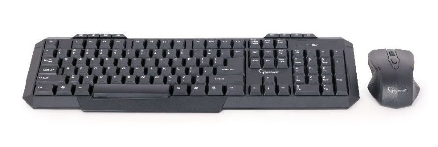 Gembird KBS-WM-02 keyboard RF Wireless QWERTY US English Black