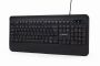 GEMBIRD KLAWIATURA MULTIMEDIALNA KB-UML-03 SLIM, USB, PODŚWIETLENIE RGB, US LAYOUT, CZARNA