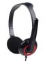 Gembird MHS-002 headphones/headset Head-band 3.5 mm connector Black, Red