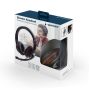 GEMBIRD MHS-03-BKRD Stereo headset with microphone black color with red ring