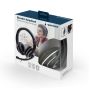 GEMBIRD MHS-03-BKWT Stereo headset with microphone black color with white ring