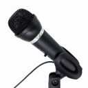 GEMBIRD MIKROFON POJEMNOŚCIOWY BIURKOWY MIC-D-04 PODSTAWKA NA BIURKO, WŁĄCZNIK/WYŁĄCZNIK, CZARNY