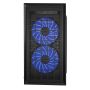 GEMBIRD OBUDOWA FORNAX 950B MIDI-TOWER (2X USB 3.0, HD AUDIO, 3X FAN NIEBIESKI) CZARNA