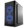 GEMBIRD OBUDOWA FORNAX 950B MIDI-TOWER (2X USB 3.0, HD AUDIO, 3X FAN NIEBIESKI) CZARNA