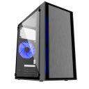 GEMBIRD OBUDOWA FORNAX 960B MIDI-TOWER (2X USB 3.0, HD AUDIO, 3X FAN NIEBIESKI) CZARNA