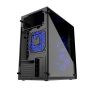 GEMBIRD OBUDOWA FORNAX 960B MIDI-TOWER (2X USB 3.0, HD AUDIO, 3X FAN NIEBIESKI) CZARNA