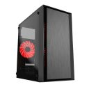 GEMBIRD OBUDOWA FORNAX 960R MIDI-TOWER (2X USB 3.0, HD AUDIO, 3X FAN NIEBIESK), CZARNA