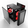 GEMBIRD OBUDOWA FORNAX 960R MIDI-TOWER (2X USB 3.0, HD AUDIO, 3X FAN NIEBIESK), CZARNA