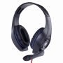 GEMBIRD SŁUCHAWKI GAMING GHS-05-B CZARNO-NIEBIESKIE, MIKROFON, REGULACJA GŁOŚNOŚCI
