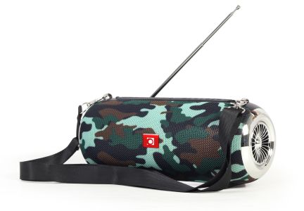 Gembird SPK-BT-17 portable Bluetooth speaker with FM-radio, camo