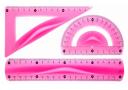Geometric set BL010-RK - pink