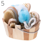 Gift basket set SPA washcloth massage gift - 5 elements