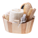 Gift basket SPA set washcloth massage gift - 6 items