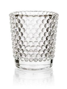 Glass candle holder BUBBLES 5,5x6cm