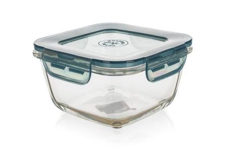 Glass container EVO 14x14cm, 750ml