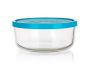 Glass container FRIGOVERRE 900ml blue lid