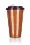 GLITTERS double wall travel mug 500 ml, brick-red