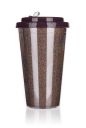 GLITTERS double wall travel mug 500 ml, brown