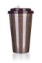 GLITTERS double wall travel mug 500 ml, brown