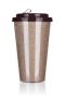 GLITTERS double wall travel mug 500 ml, light brown