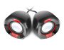 Głośniki REAL-EL S-50 (aktywne,6W, black/red)