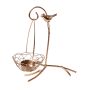 Golden decorative candlestick - one hanging basket